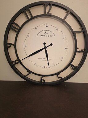 The First Time & Co. Kensington Whisper Wall Clock (preowned)